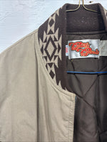 New Men’s Comfy Casuals Brown Western Design Jacket Vest XL J-56