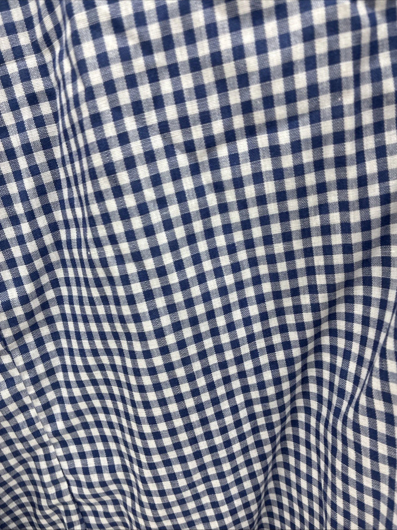 New Men’s Dickson Jenkins Blue Checkered Long Sleeve Pearl Snap 15.5 Medium K-65