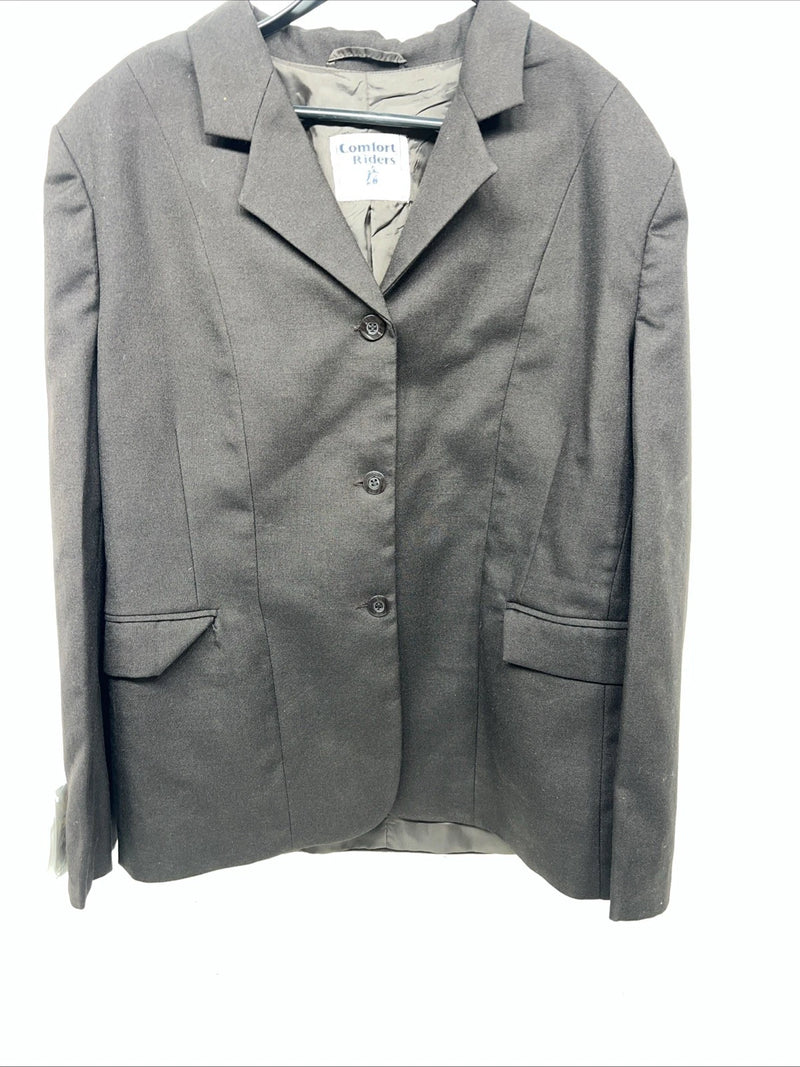 New Women’s Comfort Riders Brown Hunt Meister Riding Coat 22 Long II-606