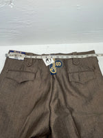 New Vintage Brown Circle S Polyester Pants #CP5091 SS-12