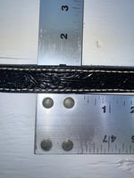 New Black Genuine Leather Tooled 28” Belt #101 Z-132