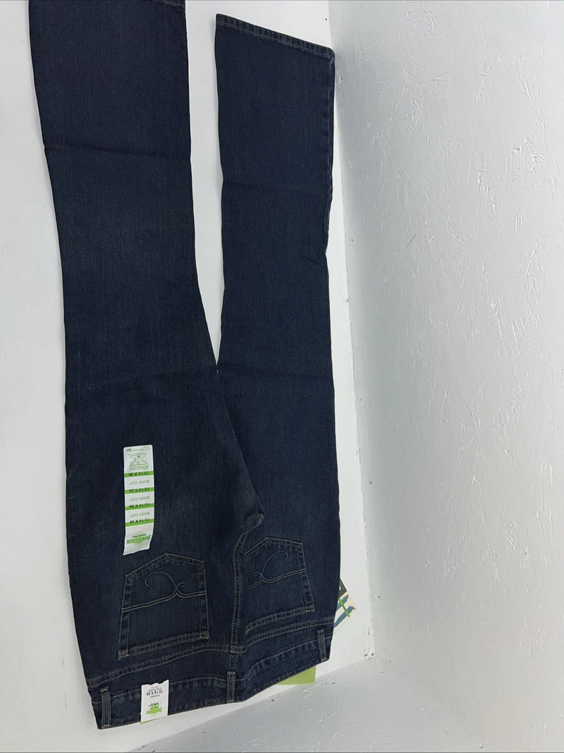 New Women’s Twenty X Jackson Dark Wash Low Rise Denim Jeans. 13/14x36 M-6