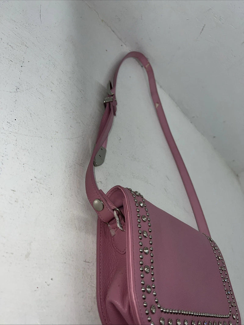 New Double S Pink Bling Beaded Purse #N7445030 EE-4