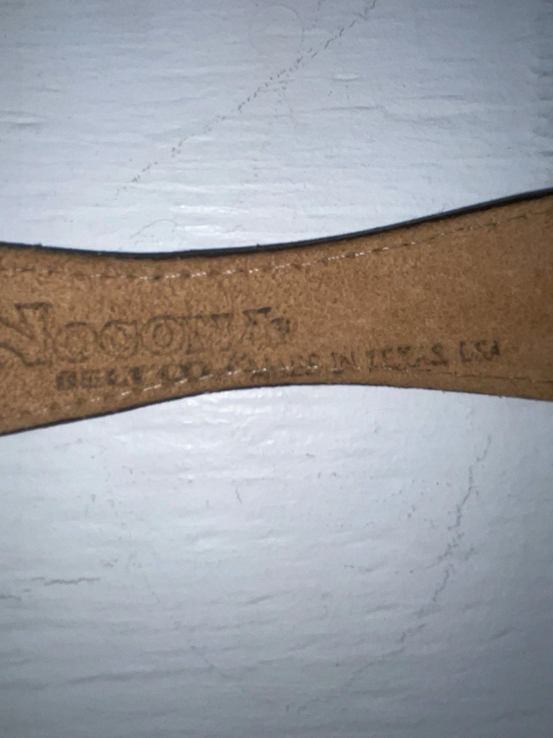 New Brown Genuine Leather Nocona Animal Pendent 32” Belt #606 JJ-16