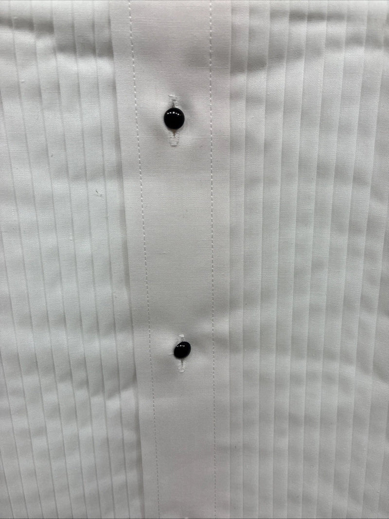 New Classix White Long Sleeve Button Up English Shirt 13-13.5 XS X-92