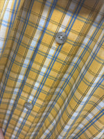 New Boys Wrangler yellow Flannel Long Sleeve Button Up 2XL F-95