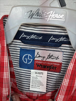 New Boy’s Wrangler Red Flannel Long Sleeve Button Up 2XL F-104