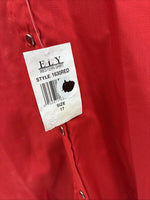 New Men’s ELY Cattleman Red Western Short Sleeve Pearl Snap 17 XL T-66