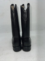 New Women’s Black Vamp And Foxing Cowboy Boots. S416 6.5  6 1/2 M. 19-69
