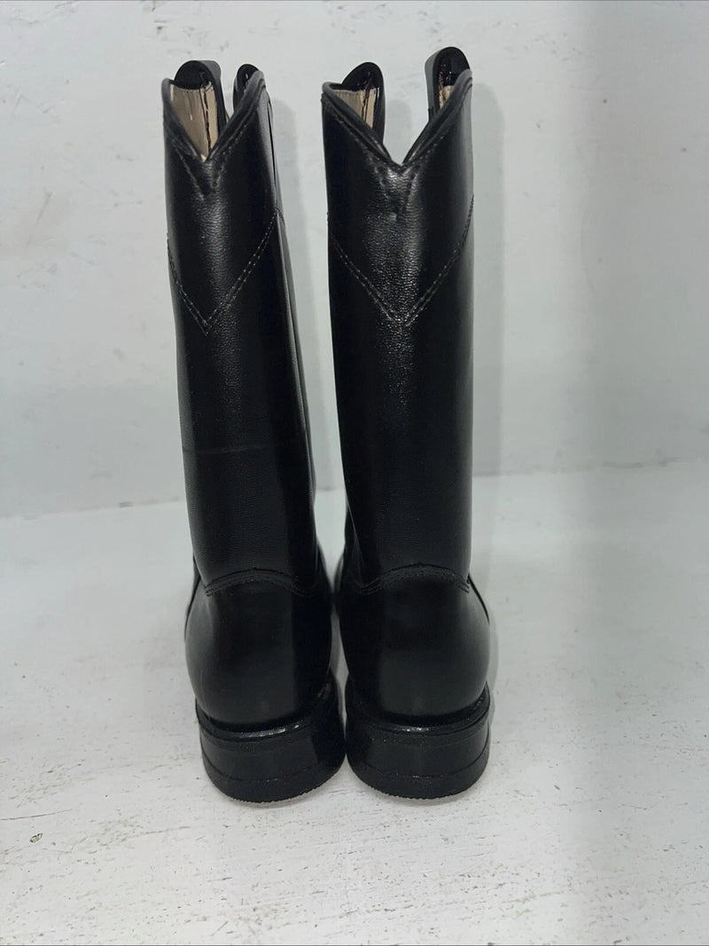 New Women’s Black Vamp And Foxing Cowboy Boots. S416 6.5  6 1/2 M. 19-69