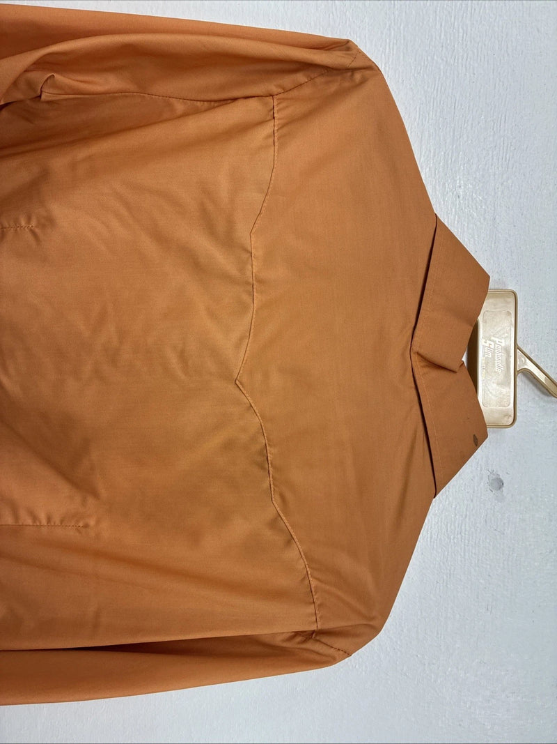 New Women’s Panhandle Slim Orange Long Sleeve Pearl Snap Size 14 MM-18