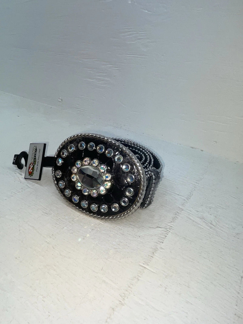 New Black Genuine Leather Nocona Bling XL Belt #N3424601 NN-122 