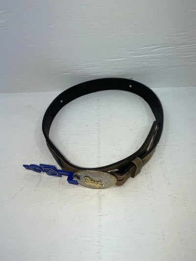 New Black Genuine Leather 3D Weaved And Silver Pendent 28” Belt #1430 JJ-110