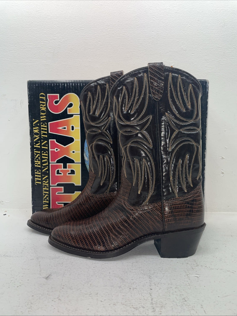 New Men’s Brown Texas Brand Cowboy Boots. 5513 10 D. 6-72