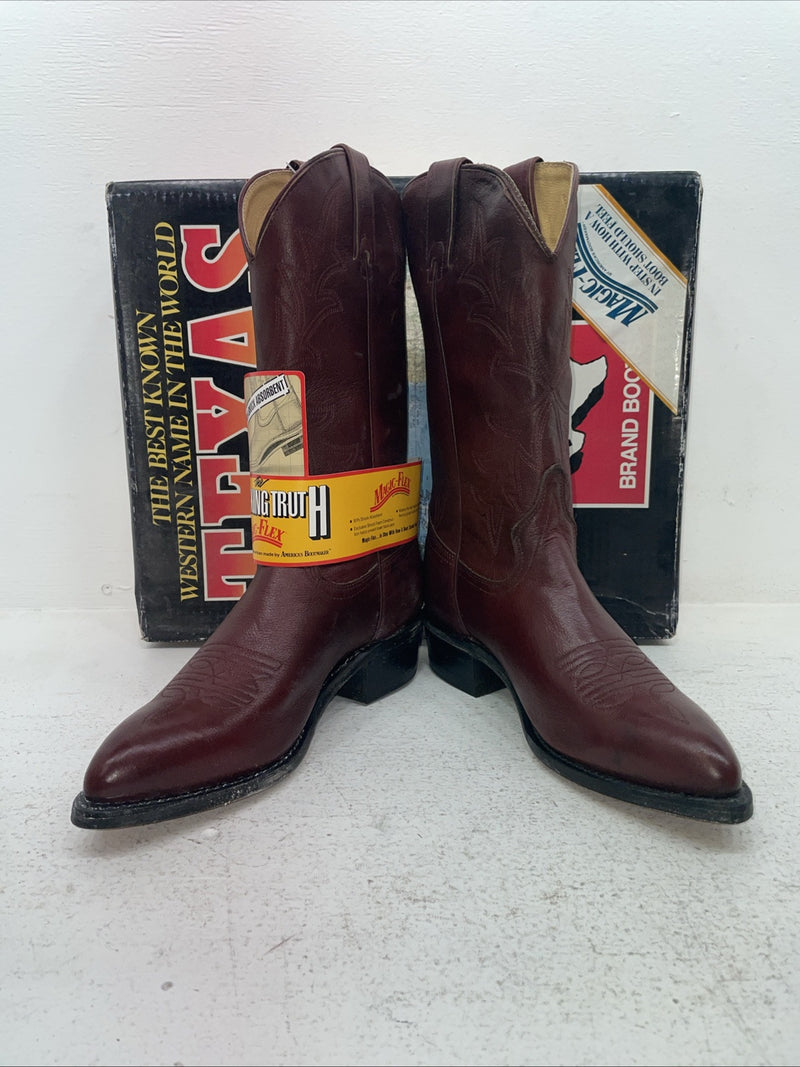 New Men’s Red Texas Brand Cowboy Boots. 7863 9 D. 3-36