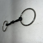 New Congress Leather O Ring Smooth Mouth Snaffle 5” Bit. #47784 U-9