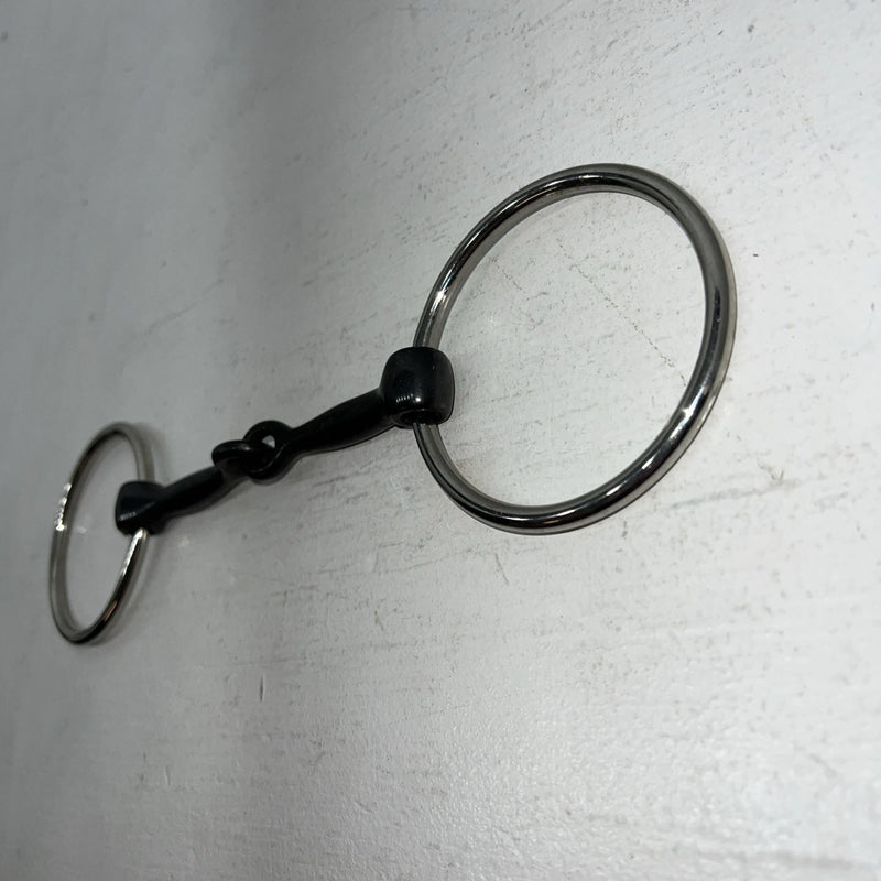 New Congress Leather O Ring Smooth Mouth Snaffle 5” Bit. #47784 U-9