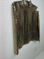 New Women’s 1849 Authentic Ranchwear Gold Long Sleeve Show Shirt Small WW-7
