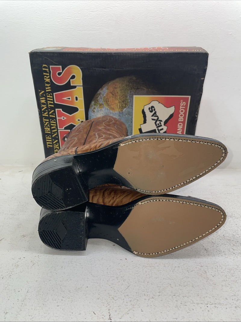 New Men’s Brown Texas Brand Cowboy Boots. 1081 9 D. 3-54