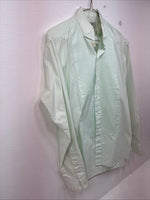 New Wayne Scott Green Long Sleeve Button Up English Shirt Small LL-69