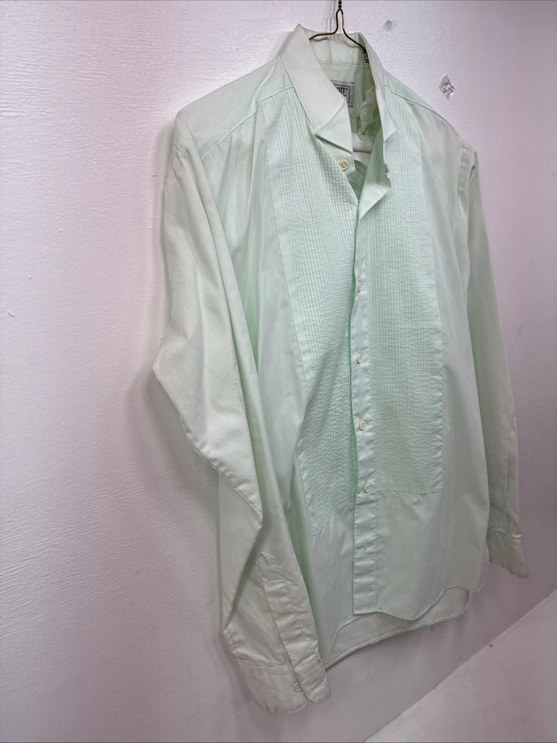 New Wayne Scott Green Long Sleeve Button Up English Shirt Small LL-69