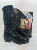 New Men’s Black Texas Brand Cowboy Boots. 1200 9.5 9 1/2 D. 4-76