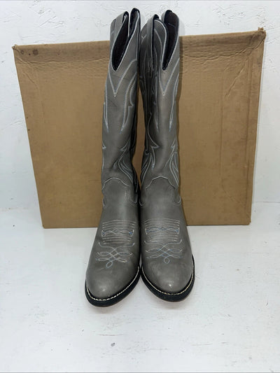 New Women’s Gray Kenny Rodger’s Cowboy Boots. F403 5.5 5 1/2 M. 20-58