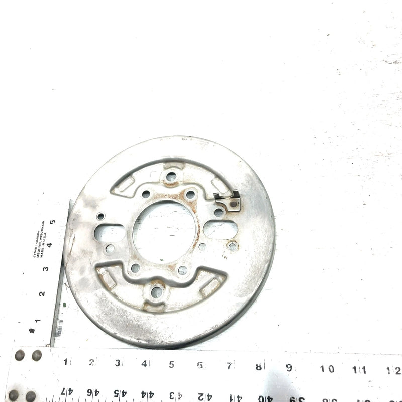 88 Honda FourTrax 300 4x4 OEM Front Left Brake Backing Plate 45120-HA7-651 AH89