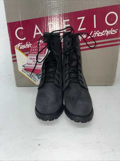 New Women’s Black Capezio Lace Up Cowboy Boots. L540 5.5 5 1/2 L. 20-54