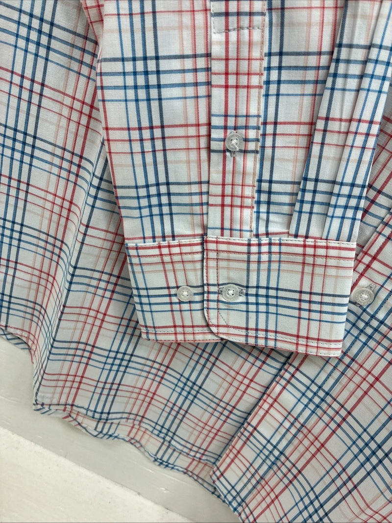 New Men’s ELY Cattleman Multicolor Stripe Long Sleeve Pearl Snap Large CC-20
