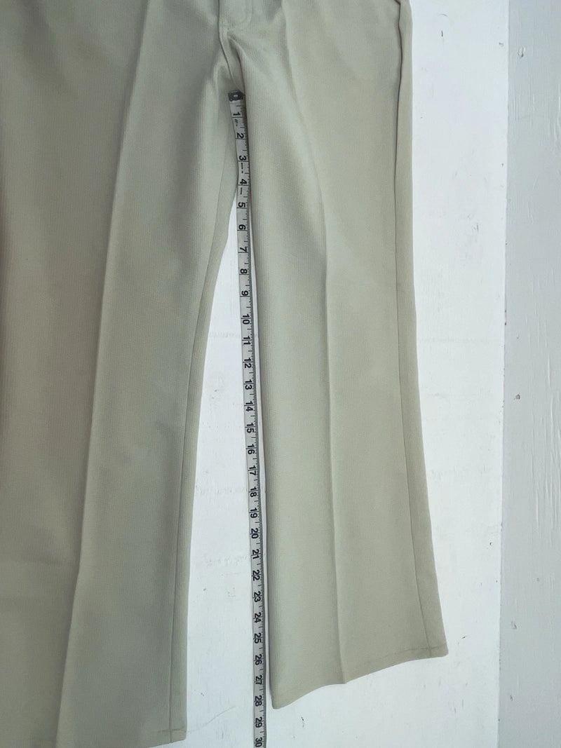 New Vintage Cream Lee Polyester Pants #2084612 ZZ-17