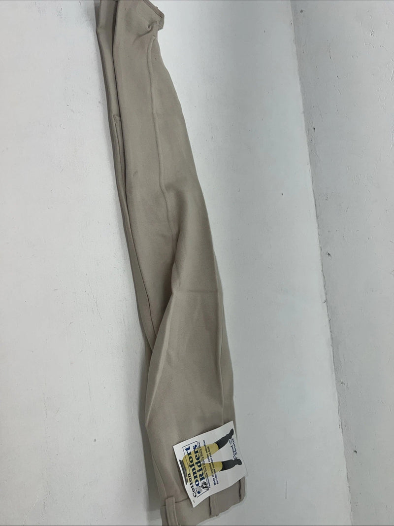 New Women’s Tan Comfort Riders English Riding Breeches. 24 L D-80