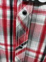New Men’s ELY 1878 Red Flannel Long Sleeve Pearl Snap 2XL F-66