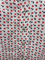 New Women’s Dickson Jenkins Multicolor Long Sleeve Pearl Snap Size 30 MM-37