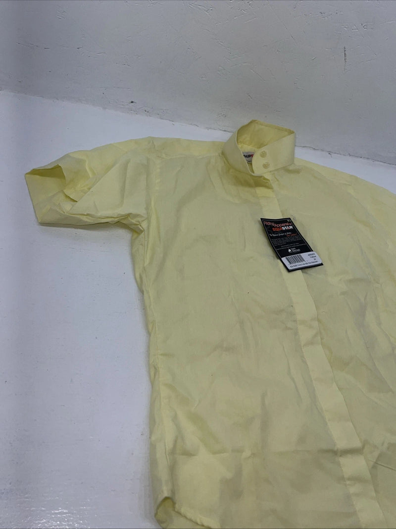 New Women Yellow EQUISTAR Short Sleeve English Riding Shirt. 30 465083 G-56