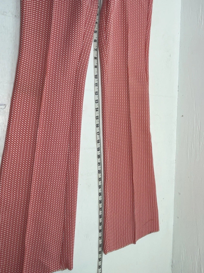 New Vintage Red Polka Dot Panhandle Slim Polyester Pants #8022 XX-59