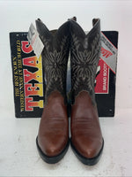 New Men’s Brown Texas Brand Cowboy Boots. 1201 10 D. 7-57