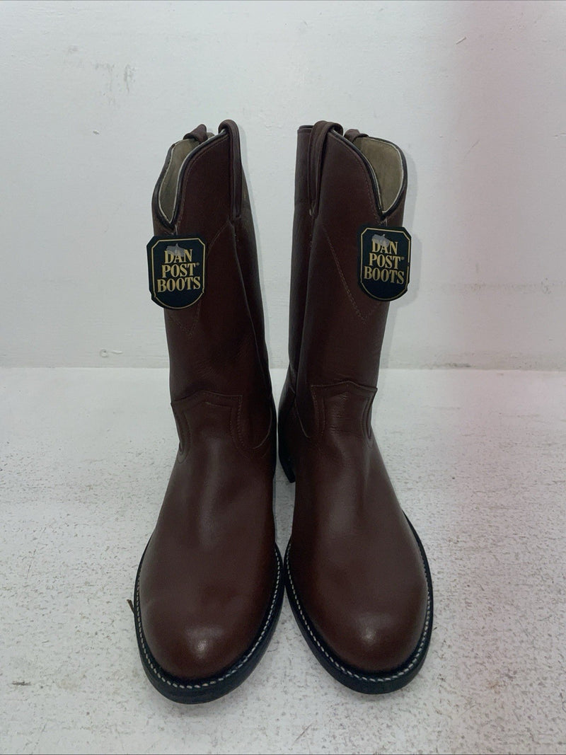 New Men’s Brown Dan Post Cowboy Boots. 26589 7 E W. 1-69