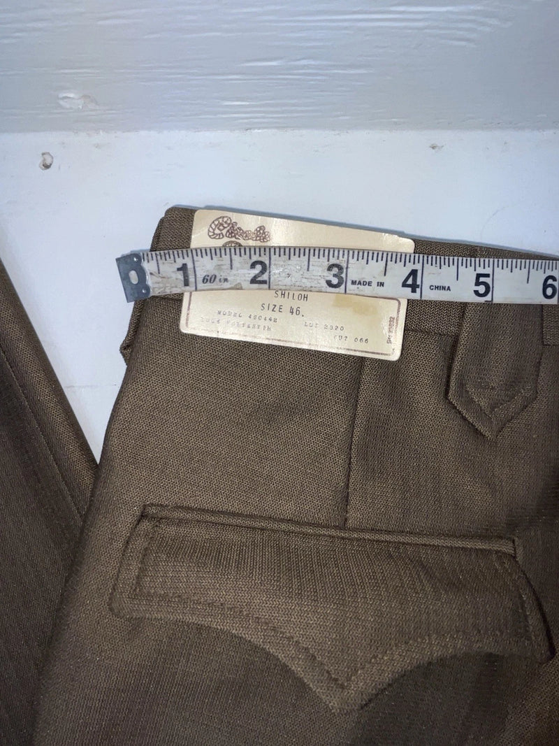 New Vintage Brown Circle S Polyester Pants #4SC442 NN-168