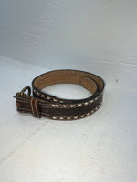 New Brown Genuine Leather Wright Tooled 28” Belt #10160 NN-2