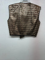 New Women’s Congress Classics Gold Western Show Vest Small G-606