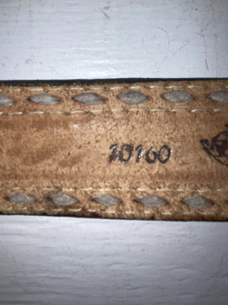 New Brown Genuine Leather Wright Tooled 28” Belt #10160 NN-2