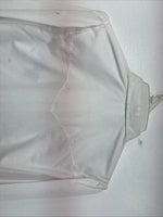 New Women’s H Bar C White Design Long Sleeve Pearl Snap Size 12 KK-108