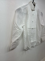 New Kids Classix White Long Sleeve Button Up English Shirt Size BS TT-27