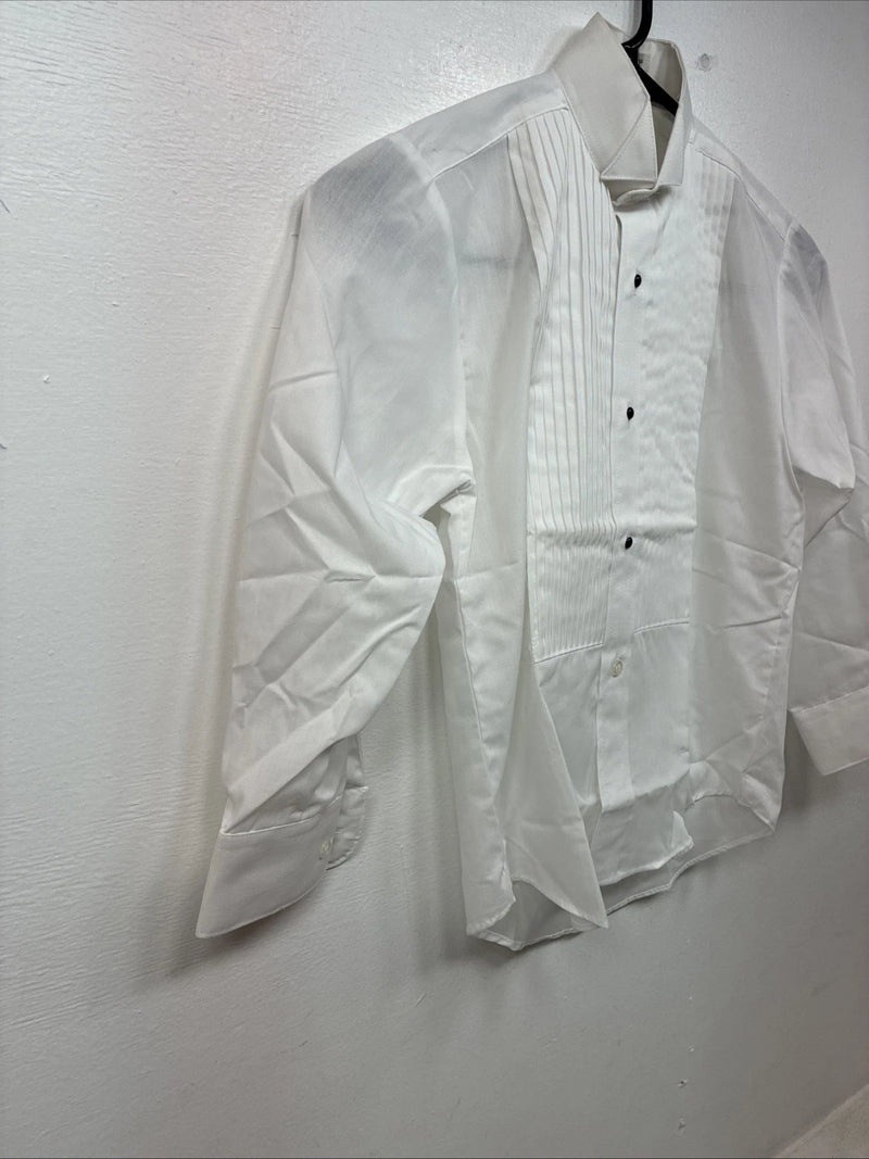 New Kids Classix White Long Sleeve Button Up English Shirt Size BS TT-27