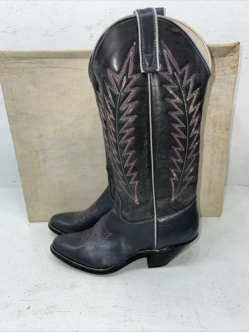 New Women’s Grey Texas Brand Cowboy Boots. 4512 6.5 6 1/2 M. 19-73