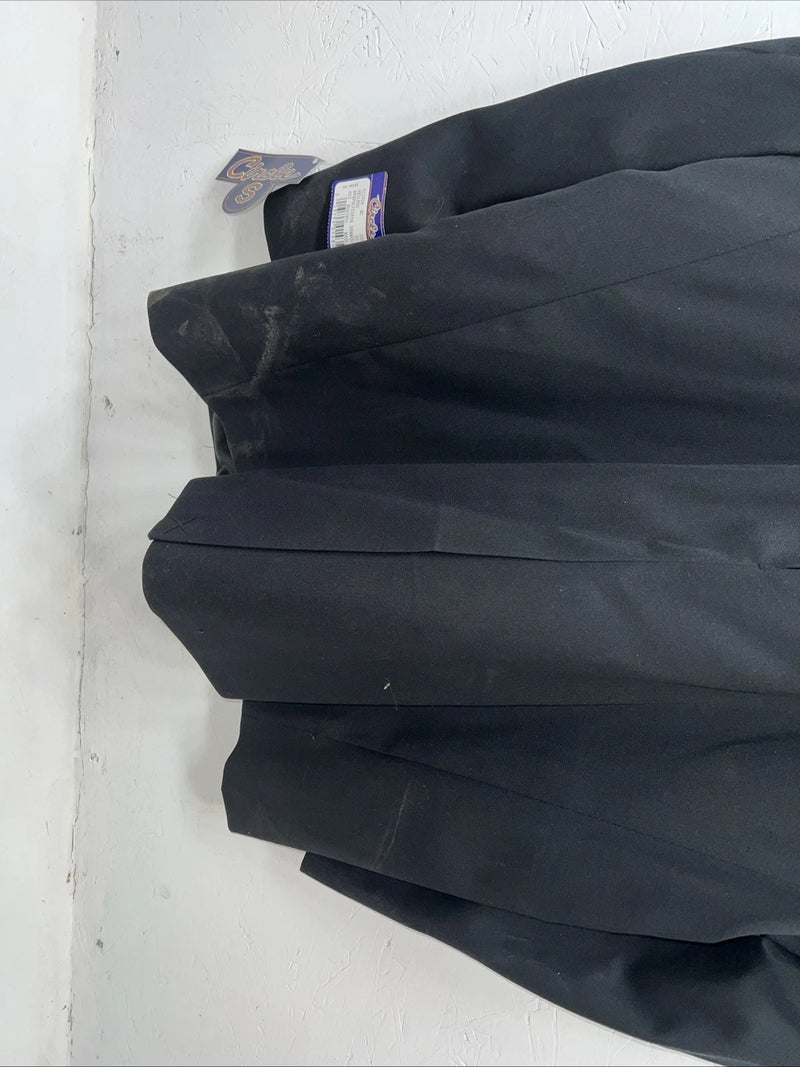 New Men’s Circle S Black Suit Jacket 52R #24244 JJ-601