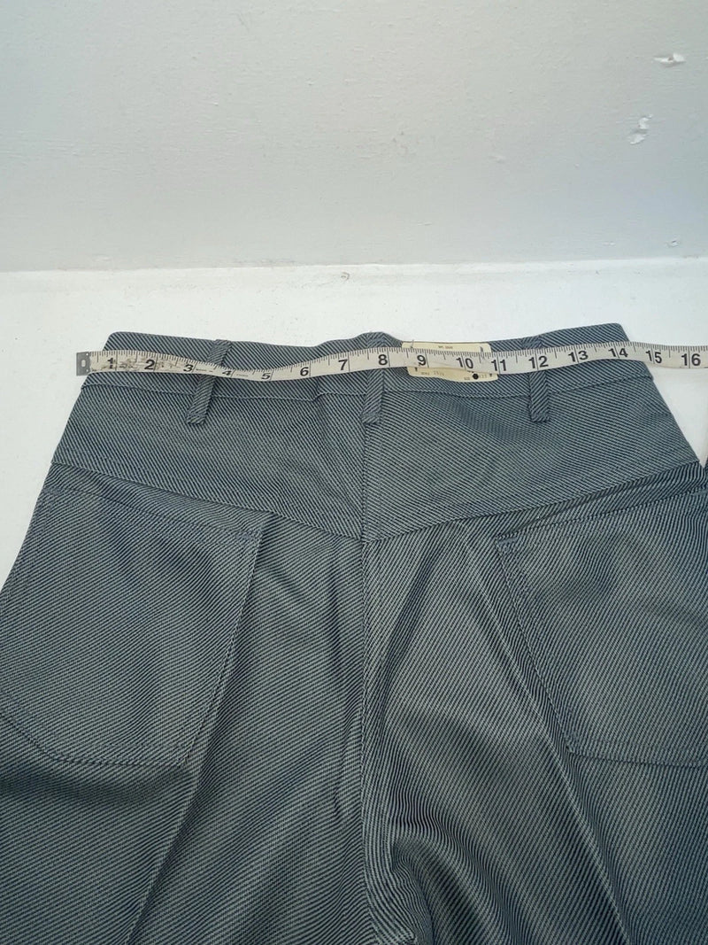New Vintage Blue Speckled Polyester Pants #2624 OO-62