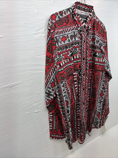 New Men’s GunSmoke Multiple Color Designed Long Sleeve Button Up Medium K-48