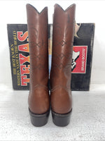 New Men’s Brown Texas Brand Cowboy Boots. 8021 9 D. 3-42